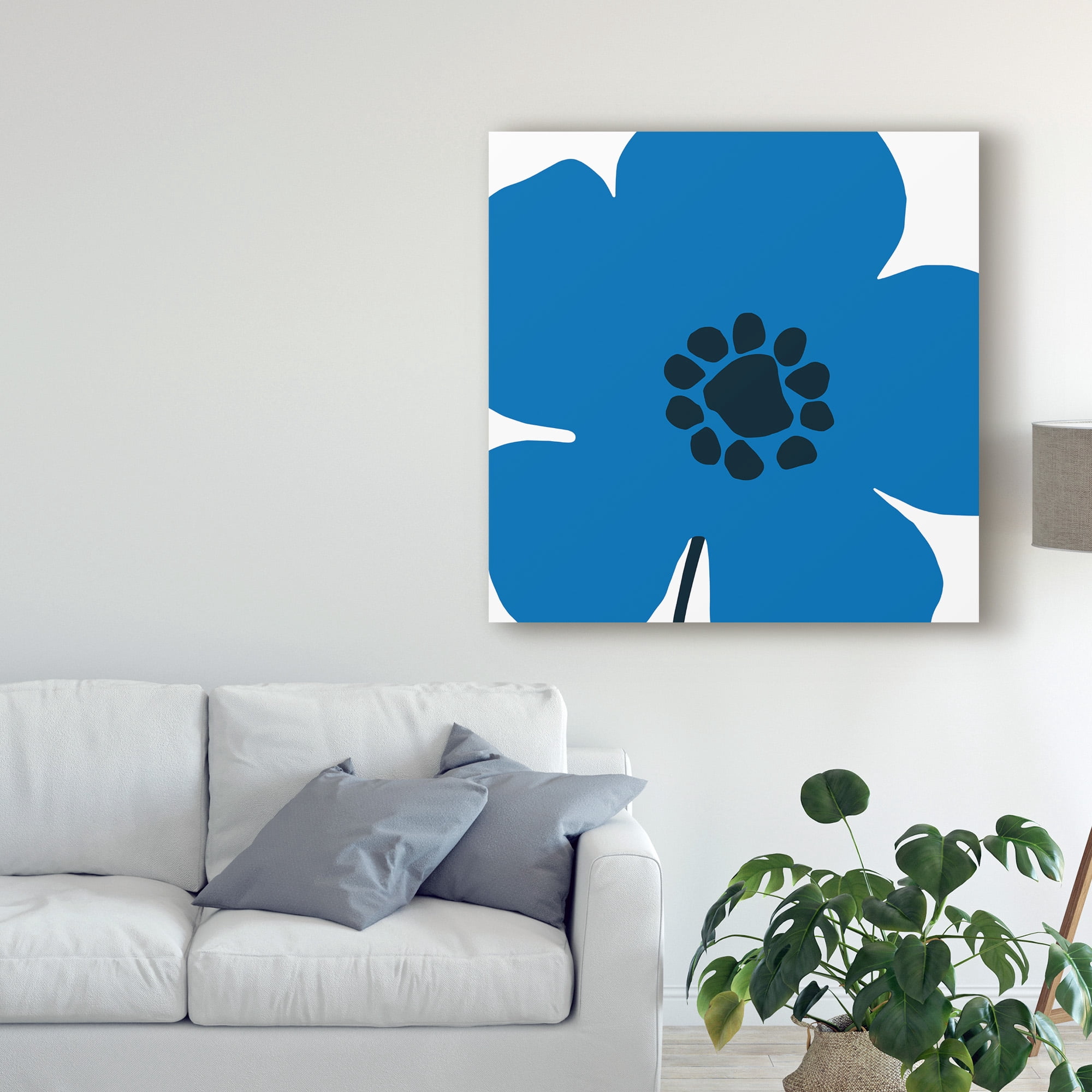 Trademark Fine Art 'Pop Art Floral I' Canvas Art by Wild Apple Portfolio