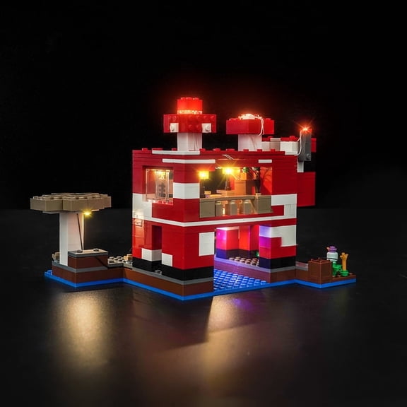 ‌LED Light Compatible with Legos 21270 Building Set, LED Light Kit for Legos 21270 Mushroom House Building Toy, Decoration Lights, No Building Model Kit