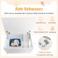 thumbnail image 6 of Infans Wooden Cat Litter Box Enclosure W/ Top Opening Side Table Furniture White, 6 of 7