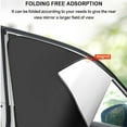 thumbnail image 5 of Car Window Sun Shades - 4 Pack Car Window Covers,Car Window Side Shades,Privacy Shades for UV Light Glare Protection,Auto Camping Curtains for Breastfeeding,Sleeping,Changing Clothes,Black+Silver, 5 of 7