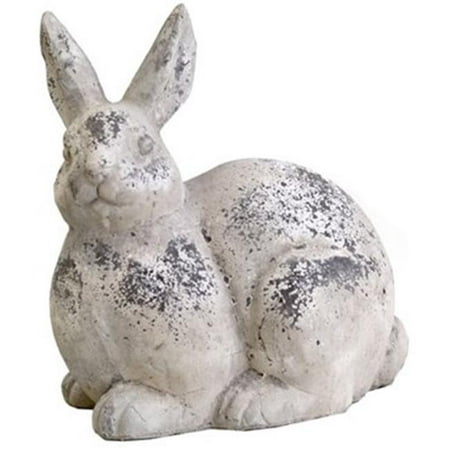Extra Large Rabbit - 17.3 in. Rabbit Face Forward, Antique White - Extra Large