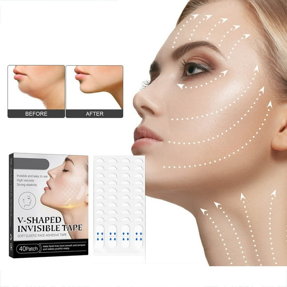 Bagmrteho Face Lift Tighten Double Chin Face Lift V Shape Face Lift 40pc Pore ucer Face Care Products Stone Remover Beauty Products Facial Cleansing Brush Silicone Eye Roller for Puffy Eyes Hair Wrap