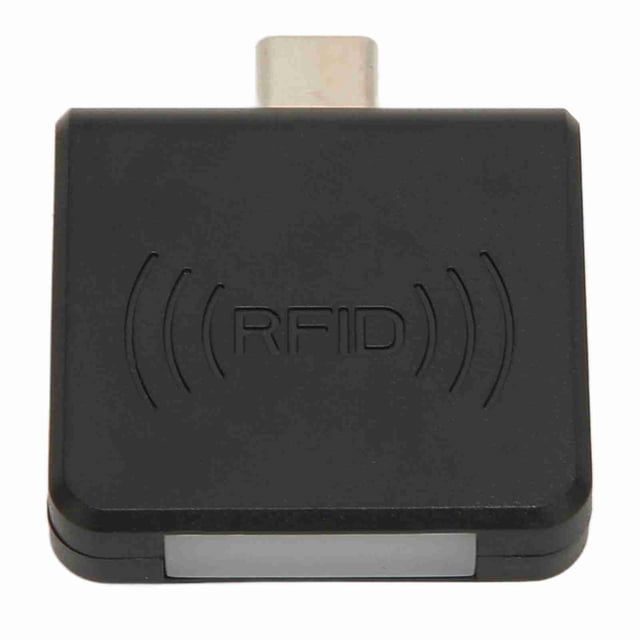 ID Mobile Phone Card Reader, Type C Interface 125Khz Portable Smart Card Reader with Built in Buzzer and Efficient Decoding Algorithm, for Compatible Phones