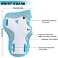 thumbnail image 4 of Somnr 3-in-1 Kids Knee/Elbow/Wrist Guards (3-8Y) for Skate/Bike/Scooter/Rollerblading-Lightblue, 4 of 8
