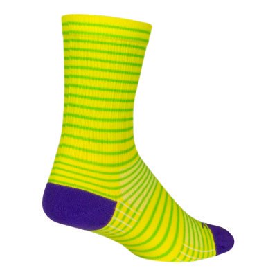 Socks - SockGuy - Yellow Stripes L/XL 6" SGX X6YELSTRP L