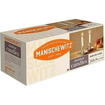 Manischewitz Shabbat Candles 72 Count  Burns for 3 Hours, Fits Standard Candlestick Holders, Perfect for Shabbos and Holidays