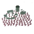 thumbnail image 2 of 100pcs Military Plastic Soldier Model Toy Men Figures Accessories Kit Decor Play Set, 2 of 2