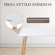 thumbnail image 4 of Mesa Rectangular Comedor Minimalista Estilo Nordico Moderna blanco 6.49 pulg Pido Todo SO-MM1-01, 4 of 6