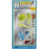 Cyber Kidz Sports Erasers Baseball and Basketball, Set of 8 (Yellow & Blue)