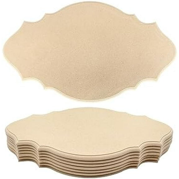 8 Pack Unfinished Wooden Plaques 8"x13.5"-0.25 Inch Thick Beveled MDF Wood Sign for Burning DIY Crafts$$Art & Craft