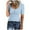 Light Blue, variant on Women’s Short Sleeve Henley T Shirts Button Down Slim Fit Tops Scoop Neck Ribbed Knit Shirts