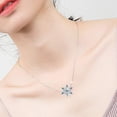 thumbnail image 2 of Kcodviy Christmas Gemstone Snowflake Necklace Pendant Rhinestones Jewelry Charms For Women s Party Gifts Zircon Christmas Snowflake Necklace Fashion Necklace Long Necklace with Pendant Nec, 2 of 6
