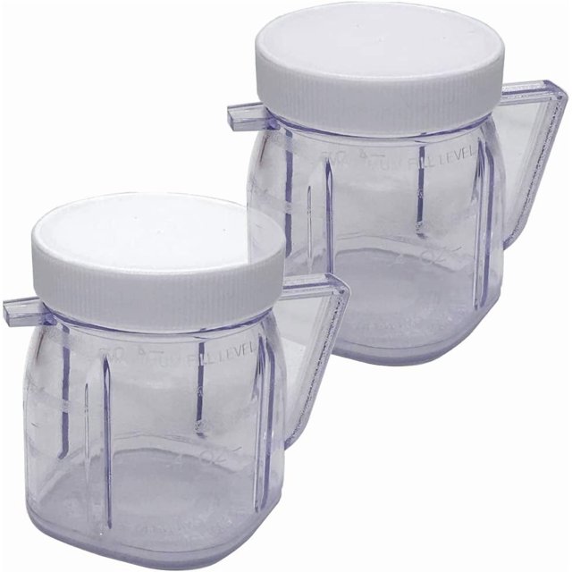 4937 2-Cup Mini Jar, Compatible with Oster Fusion blenders, Osterizer Blenders & Kitchen centers blender, Mini Blend blender &Blend N Store blender(2)