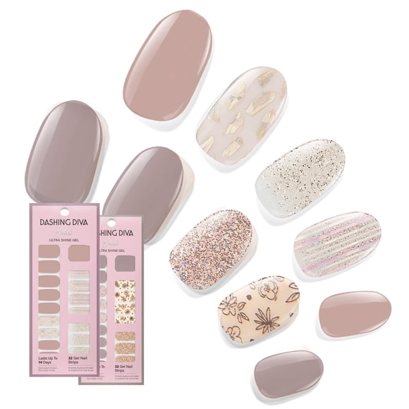 Tiras de uñas Dashing Diva Gloss The Best Sellers Lavender Dreams & After Glow