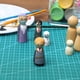 thumbnail image 3 of 50 figuras pintadas de madera, figuras de cono de madera, figuras de juego de madera, figuras de juego de bricolaje de madera con caja de almacenamiento. Adecuado para bodas, decoración de fiestas de, 3 of 5