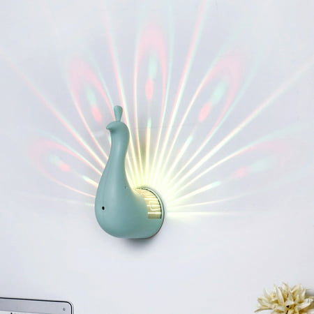 

Peacock USB Charging LED Colorful Projection Magical Light Home Party Decor