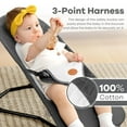 thumbnail image 4 of Baby Bouncer 2 in 1 Convenient Design, Removable Machine Washable, Comfortable Support, for 0-18 Months-Dark Gray, 4 of 6