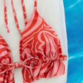 thumbnail image 4 of Aayomet Ensemble Bikini String pour Femmes Maillot de Bain Bikini Taille Haute (Rose Vif, S), 4 of 5