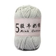 thumbnail image 2 of Crochet Yarn under $5! CQCYD 5 Strands Milk Cotton Yarn for Crochet, Soft Knitting Thread for DIY Baby Clothes, Acrylic Weaving Wool for Handcraft, Multicolor Craft Yarn for Sweater Blanket, 2 of 6