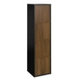 thumbnail image 4 of Canddidliike 47"H Bookshelf with Doors, 4 Tier Rustic Wood Display Storage Shelves for Living Room, Bedroom - Brown, 4 of 10