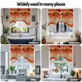 thumbnail image 6 of Swag Curtain Valances Orange Ombre Swag Valances for Kitchen Windows Beach Ocean Wave Abstract Short Topper Curtains Valance Tier Pair for Kitchen Bedroom Living Room Bathroom 28"x36", 6 of 8