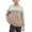 Khaki, variant on AIEOTT Boys 2025 Long Sleeve Sweatshirt Casual Basic Crewneck Pullover Toddler/Child/Tween Fall Patchwork Shirts Size 1-15 Years