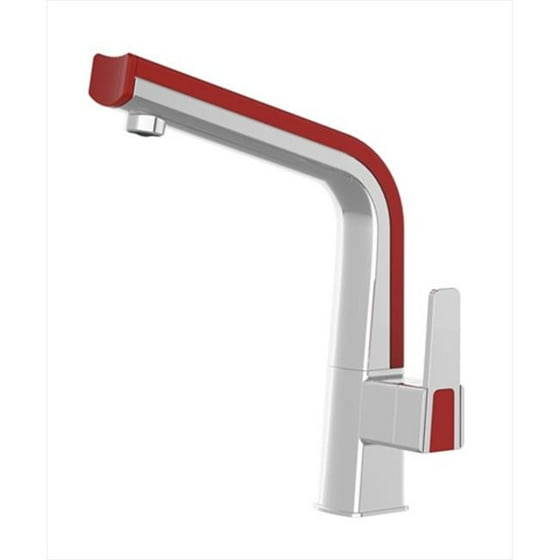 Riverstone Industries Cleanflo M 848c Rd Matisse Chrome Pull Out Kitchen Faucet Red