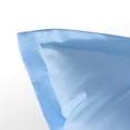 thumbnail image 3 of 2 Pack King Brushed Microfiber Pillow Shams with 2" Flange, Super Soft and Cozy, Wrinkle, Fade, Stain Resistant Sham, Sky Blue, 20x36 inches, 3 of 8