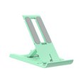 thumbnail image 1 of Inteprter Soporte para teléfono de escritorio 6 engranajes de plástico Soporte para tableta de 12 pulgadas Soporte de viaje portátil Soporte para Teléfono y Comunicación Verde, 1 of 6