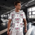 thumbnail image 3 of Wukai Cartoon Poodle Dog Print Men's Short-Sleeved Mesh T-Shirt,Quick-Dry Short Sleeve Workout T-Shirt-3X-Large, 3 of 8