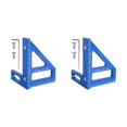 thumbnail image 2 of ZheElen Triangles Ruler Measuring Tool For Woodworking Projects Aluminum Alloy 4590° Miter blue 2Set, 2 of 6