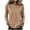 Beige, variant on Women’s Vertical‑Stripe Crew Neck Long Sleeve Top,Loose Fit Basic T‑shirt, Solid Color Long Sleeve Blouse,Sizes S-5XL