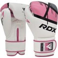 thumbnail image 7 of RDX Boxing Gloves Muay Thai Training Leather Sparring Punching Mitts Pink 12oz, 7 of 7