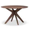thumbnail image 1 of Hawthorne Collection Table à Manger Ronde en Marron Noyer, 1 of 7