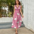 thumbnail image 5 of Flamingo Pattern Pattern Design Sleeveless Dress Summer Clothes for Women Women's Clothing 2025, 5 of 7