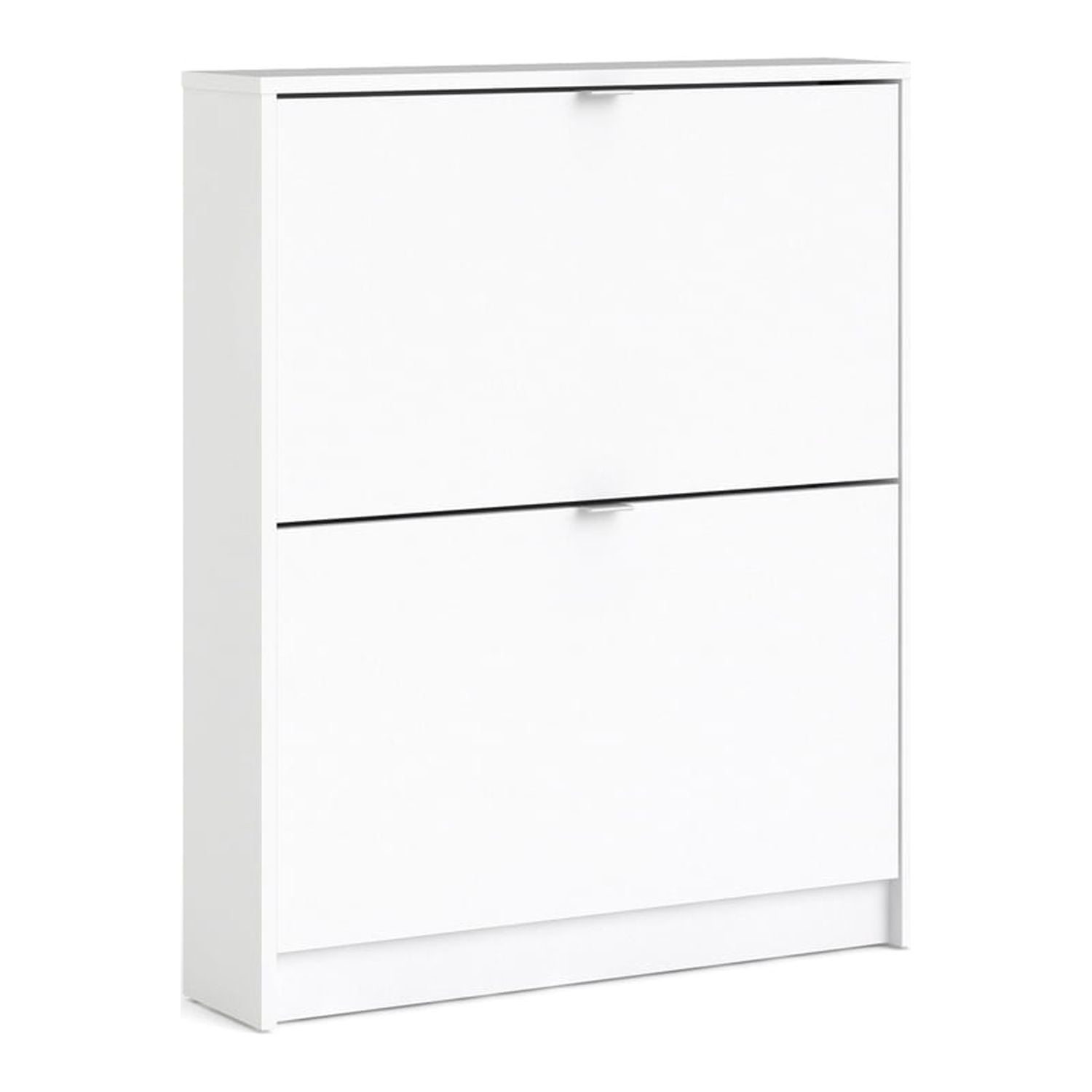Tvilum Bright 2 Drawer Shoe Storage Cabinet, White