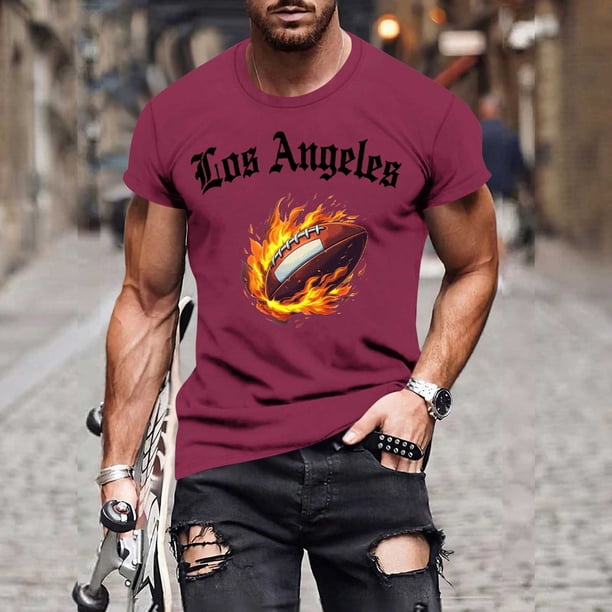 Tops para hombre, blusas y camisas de manga corta con cuello redondo para hombre, jersey informal con cuello redondo estampado para hombre, pantalones cortos deportivos para fitness, blusa de poliéste