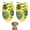 Green Lime Slices, variant on Dog Bandana 2 Pack,Green Lime Slices Yellow Pattern Bandanas for Dogs,Cat Bandana,Small/ Large Dog Bandana 2 Size,Dog Bandanas