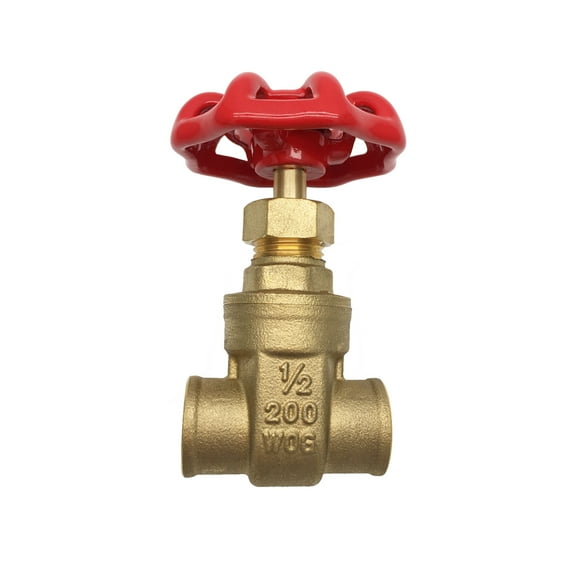 THEWORKS® Heavy Pattern Brass Gate Valve, 3/4" SWT x SWT