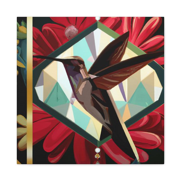 Ruby-Throated In Flight - Canvas