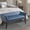 Blue + Polyester, variant on Accent Bench Slate Blue See below