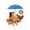 Brown-2, variant on XC  Squirrel Feeder Picnic Table With Umbrella, Wooden Squirrel Feeders For Outside, Chipmunk Feeder With Corn Cob Holder, Solid Structure, Wood