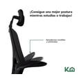 thumbnail image 3 of Silla giratoria de escritorio ergonómica Kingshouse negra, 3 of 3