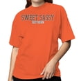 thumbnail image 2 of Smartprints Sweet Sassy Southern Women's T-Shirt Orange, Cotton, S, 2 of 4