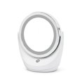 thumbnail image 1 of Round Makeup Mirror - Tabletop Mirror with LED Light and 5x Magnification - 360 Rotating Makeup Mirror，19.5*16.8*7.7cm, 1 of 4