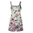 thumbnail image 5 of Dyegold Short Jumpsuits For Women Summer Dressy Casual Sleeveless Boho Rompers Clothes Loose Spaghetti Strap Overalls Bibs, 5 of 5