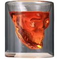 thumbnail image 1 of Vaso De Doble Pared Con Motivo De Calavera, Transparente Para Café, Juego De 1, 1 of 5
