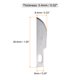 thumbnail image 2 of Cuchillas de cuchillo Exacto Uxcell #10 Cuchillas de cuchillo de hobby Cuchillas Exacto de precisión Recargas de cuchillo de hobby Paquete de 40, 2 of 7