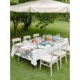 thumbnail image 3 of Outdoor Tablecloth with Umbrella Hole and Zipper, Blue Pumpkins Thanksgiving Rectangle Table Cloth 52x70 Inch Waterproof Tablecloth, Fall Green Eucalyptus Pinecones Picnic Table Cover for Patio, 3 of 7