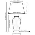 thumbnail image 5 of OK Lighting OK-5713 28.50"H Golden Gaze Glass Table Lamp, 5 of 5